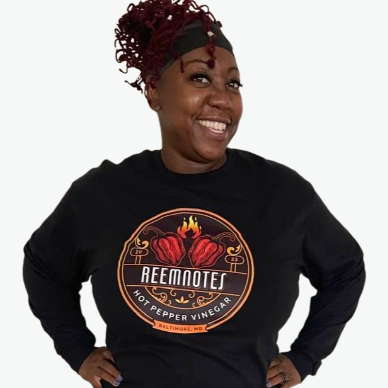 ReemNotes Hot Pepper Vinegar Long Sleeve Shirt